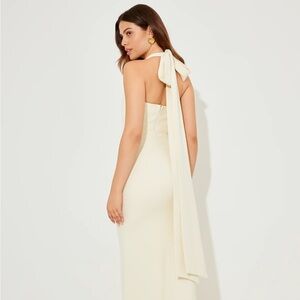Odd Muse viral buttercream butter yellow Ultimate Muse Halter Maxi Dress - Small